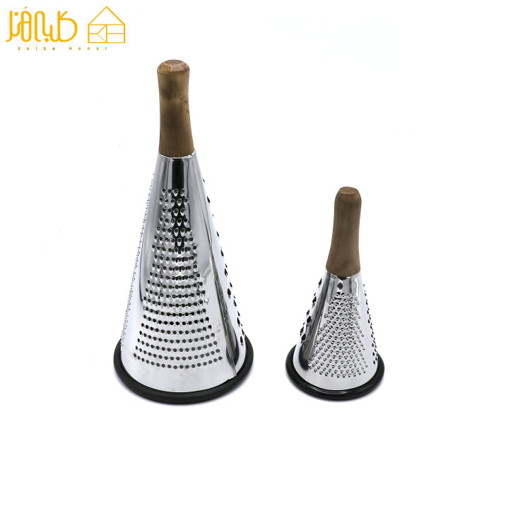 رنده فلزی مخروطی دسته چوبی
