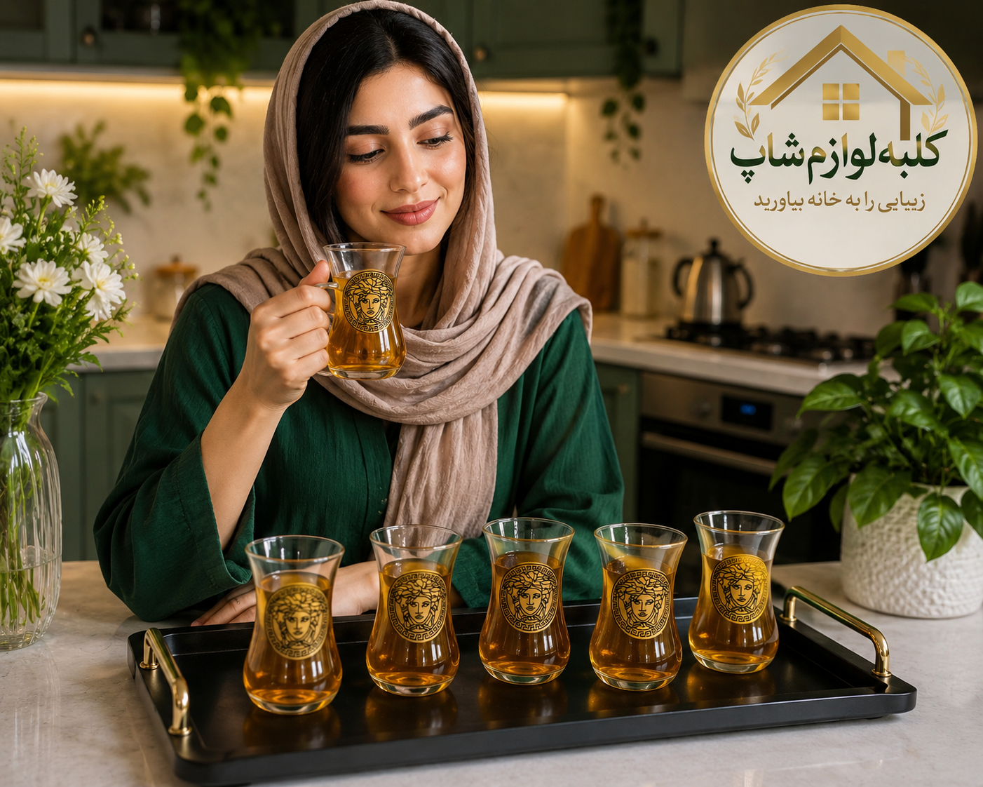 استکان کمرباریک ورساچ